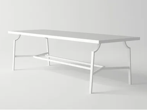 AGOSTO - Rectangular aluminium garden table - Table by 10Deka