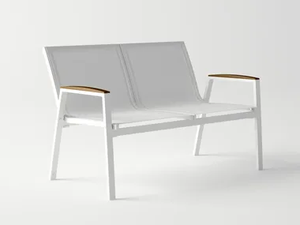 AMELIA - 2 seater aluminium garden sofa - Sofa by 10Deka