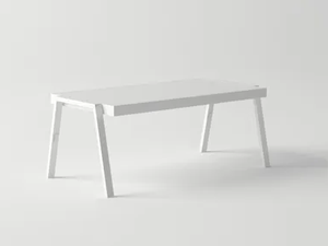 AMELIA - Low rectangular aluminium coffee table - Side table by 10Deka