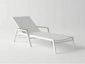 AMELIA - Stackable Recliner aluminium sun lounger - Armchair by 10Deka