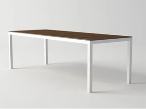 DAYTONA - Aluminium and wood garden table - Table by 10Deka