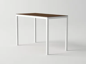 DAYTONA - Aluminium and wood high table - Table by 10Deka
