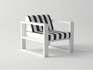 DELAZ - Aluminium garden armchair with armrests - Armchair by 10Deka
