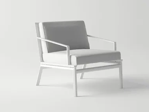 ORA - Garden aluminium easy chair with armrests - Armchair by 10Deka