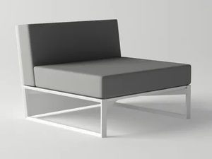 ORA MODULAR SOFA CENTER PIECE - Aluminium garden armchair - Armchair by 10Deka
