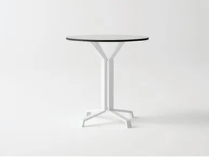 PULVIS 4 - Round aluminium garden table - Table by 10Deka