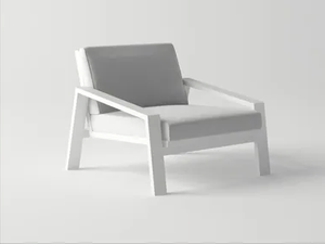 PULVIS - Garden aluminium easy chair - Armchair by 10Deka