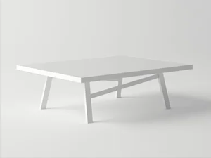 PULVIS - Low aluminium garden side table - Side table by 10Deka
