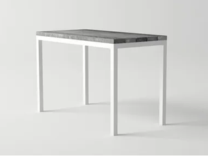 ULTRA - Aluminium and wood high table - Table by 10Deka