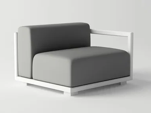 VICTUS MODULAR SOFA RIGHT ARMREST - Aluminium garden armchair - Armchair by 10Deka