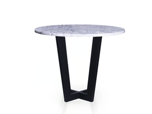 DINO - Round Carrara marble coffee table - Side table by 5A Design