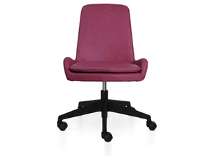 DOLPHIN 5 WAYS - Swivel leather office chair with 5-Spoke base - Office Chair by 5A Design