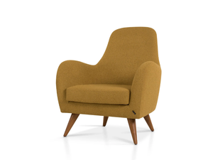 DOLPHIN LOUNGE - Upholstered fabric armchair with armrests - Armchair by 5A Design