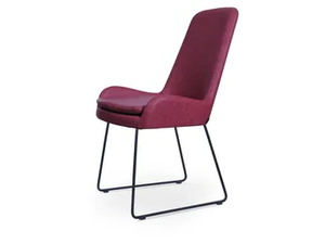 DOLPHIN SLED - Sled base leather chair - Chair by 5A Design