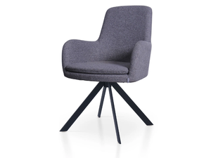DOLPHIN SPIDER - Trestle-based fabric chair with armrests - Chair by 5A Design