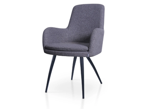 DOLPHIN TIFFANY - Upholstered fabric chair with armrests - Chair by 5A Design