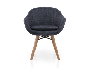GLOBE VITO - Fabric chair with armrests - Chair by 5A Design