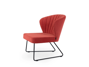 GLORIA LOUNGE SLED - Sled base fabric easy chair - Armchair by 5A Design