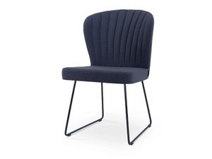 GLORIA SLED - Upholstered sled base fabric chair - Chair by 5A Design