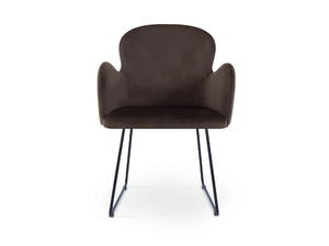 HERA SLED - Sled base fabric chair with armrests - Chair by 5A Design