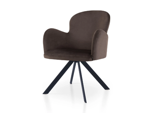 HERA SPIDER - Trestle-based fabric chair with armrests - Chair by 5A Design