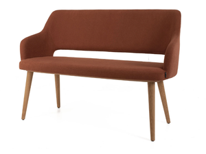 PARADISE DOUBLE OAK - Fabric bench with back - Bench by 5A Design
