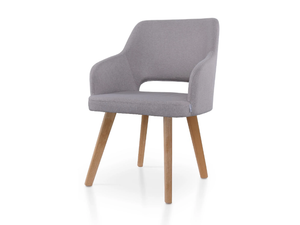 PARADISE OAK - Fabric chair with armrests - Chair by 5A Design