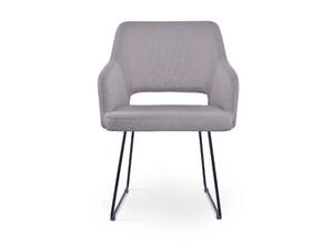 PARADISE SLED - Sled base fabric chair with armrests - Chair by 5A Design