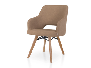 PARADISE VITO - Leather chair with armrests - Chair by 5A Design