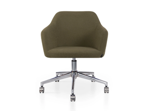 PREMIERE 5 WAYS - Upholstered swivel fabric office chair with armrests - Office Chair by 5A Design