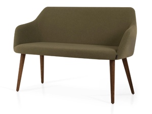 PREMIERE DOUBLE OAK - Fabric bench with back - Bench by 5A Design