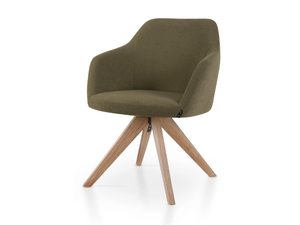 PREMIERE SPIDER - Trestle-based fabric chair with armrests - Chair by 5A Design