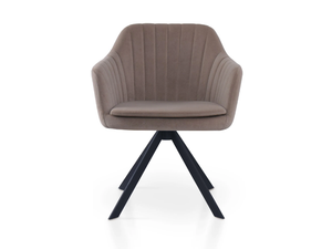 PREMIERE SPIDER - Trestle-based leather chair with armrests - Chair by 5A Design
