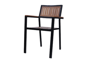 SUNSET - Iroko chair with armrests - Chair by 5A Design