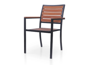 SWITCH - Iroko chair with armrests - Chair by 5A Design