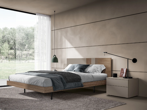 BLADE - Wooden double bed - Bed frame by Adok