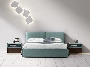 CLOUD - Fabric double bed - Bed frame by Adok