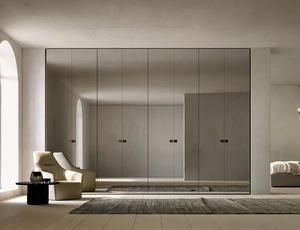 LINE - Sectional mirrored glass wardrobe - wardrobe by Adok