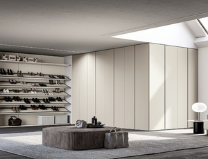 RETURN - Corner wooden wardrobe with shoe rack - wardrobe by Adok