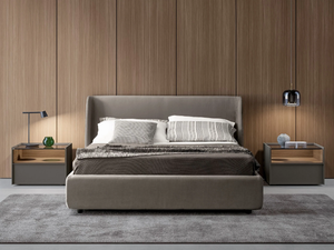 WAVE - Fabric double bed - Bed frame by Adok