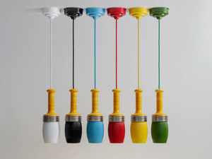 BRUSHES - LED ceramic pendant lamp - Ceiling lamp by Aldo Bernardi