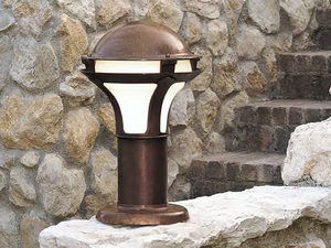 LOGGIA - Metal bollard light - Lighting by Aldo Bernardi