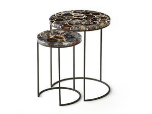 ANAXIMÈNE - Stackable round Agata coffee table - Coffee table by AMPM