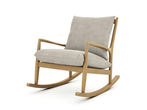 DILMA - Rocking linen armchair with armrests - Armchair by AMPM