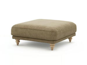 LAZARE - Upholstered velvet footstool - Pouf by AMPM