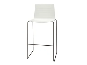 FLEX OUTDOOR BQ1328 - Sled base Polymer barstool - Stool by Andreu World