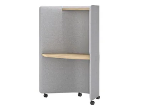 IN OUT OFFICE ME2259 - Workstation desk with sound absorbing screens with casters - Desk by Andreu World