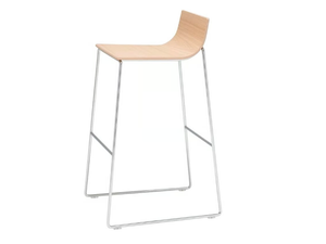 LINEAL BQ0590/BQ0600 - Stackable sled base stool - Stool by Andreu World