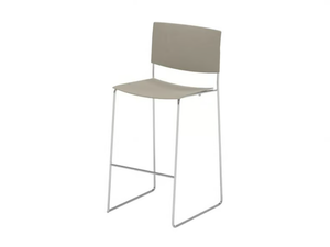SIT BQ1203 / BQ1204 - Stackable sled base technopolymer stool with footrest - Stool by Andreu World