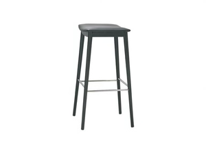 SMILE BQ0339 / BQ0350 - High beech stool with integrated cushion with footrest - Accessories by Andreu World